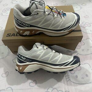 Salomon Xt-6 Low-Top Grey Sneakers